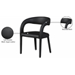 Meridian Furniture Sylvester Black Vegan Leather Dining Chair