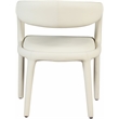 Meridian Furniture Sylvester Cream Vegan Leather Dining Chair