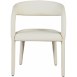 Meridian Furniture Sylvester Cream Vegan Leather Dining Chair