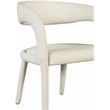 Meridian Furniture Sylvester Cream Vegan Leather Dining Chair