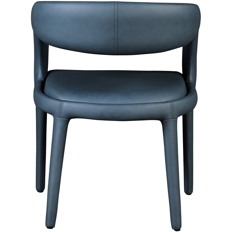 Meridian Furniture Sylvester Navy Vegan Leather Dining Chair