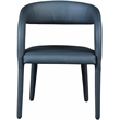 Meridian Furniture Sylvester Navy Vegan Leather Dining Chair
