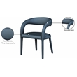 Meridian Furniture Sylvester Navy Vegan Leather Dining Chair