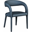 Meridian Furniture Sylvester Navy Vegan Leather Dining Chair
