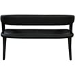 Meridian Furniture Sylvester Black Vegan Leather Bench