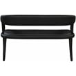 Meridian Furniture Sylvester Black Vegan Leather Bench