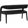 Meridian Furniture Sylvester Black Vegan Leather Bench