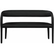 Meridian Furniture Sylvester Black Vegan Leather Bench
