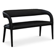 Meridian Furniture Sylvester Black Vegan Leather Bench