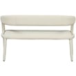 Meridian Furniture Sylvester Cream Vegan Leather Bench