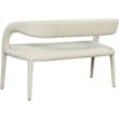 Meridian Furniture Sylvester Cream Vegan Leather Bench