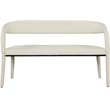 Meridian Furniture Sylvester Cream Vegan Leather Bench