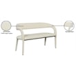 Meridian Furniture Sylvester Cream Vegan Leather Bench