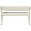 Meridian Furniture Sylvester Cream Vegan Leather Bench