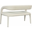 Meridian Furniture Sylvester Cream Vegan Leather Bench