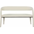 Meridian Furniture Sylvester Cream Vegan Leather Bench