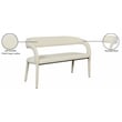 Meridian Furniture Sylvester Cream Vegan Leather Bench