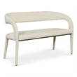 Meridian Furniture Sylvester Cream Vegan Leather Bench