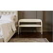 Meridian Furniture Sylvester Cream Vegan Leather Bench
