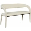 Meridian Furniture Sylvester Cream Vegan Leather Bench