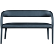 Meridian Furniture Sylvester Navy Vegan Leather Bench