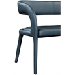 Meridian Furniture Sylvester Navy Vegan Leather Bench