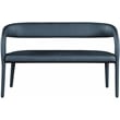 Meridian Furniture Sylvester Navy Vegan Leather Bench