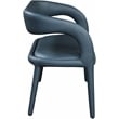 Meridian Furniture Sylvester Navy Vegan Leather Bench