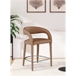 Meridian Furniture Sylvester Brown Vegan Leather Stool