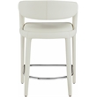 Meridian Furniture Sylvester Cream Vegan Leather Stool