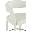 Meridian Furniture Sylvester Cream Vegan Leather Stool