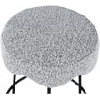 Meridian Furniture Fleur Grey Boucle Fabric Counter Stool