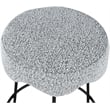 Meridian Furniture Fleur Grey Boucle Fabric Counter Stool