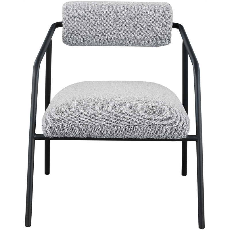Meridian Furniture Carly Grey Boucle Fabric Accent Chair