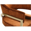 Meridian Furniture Madelyn Cognac Velvet Dining Chair (Set of 2)