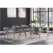 Meridian Furniture Madelyn Grey Velvet Dining Chair (Set of 2)