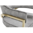 Meridian Furniture Madelyn Grey Velvet Dining Chair (Set of 2)