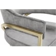Meridian Furniture Madelyn Grey Velvet Dining Chair (Set of 2)