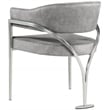 Meridian Furniture Madelyn Grey Velvet Dining Chair (Set of 2)