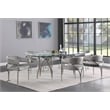 Meridian Furniture Madelyn Grey Velvet Dining Chair (Set of 2)