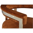 Meridian Furniture Marcello Cognac Velvet Dining Chair (Set of 2)