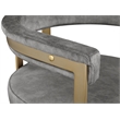 Meridian Furniture Marcello Grey Velvet Counter Stool (Set of 2)
