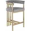 Meridian Furniture Marcello Grey Velvet Counter Stool (Set of 2)