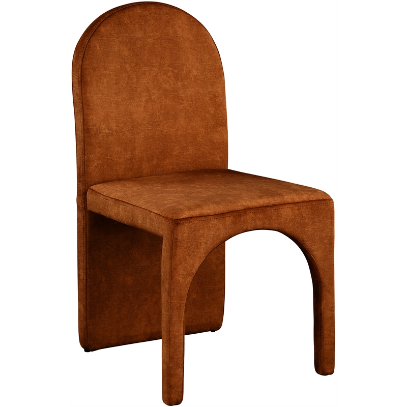 Meridian Furniture Summer Cognac Velvet Dining Side Chair (Set of 2)