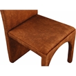 Meridian Furniture Summer Cognac Velvet Dining Side Chair (Set of 2)
