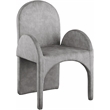 Meridian Furniture Summer Grey Velvet Dining Arm Chair (Set of 2)