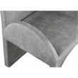Meridian Furniture Summer Grey Velvet Dining Arm Chair (Set of 2)