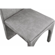 Meridian Furniture Summer Grey Velvet Dining Side Chair (Set of 2)