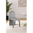 Meridian Furniture Summer Grey Velvet Dining Side Chair (Set of 2)