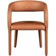Meridian Furniture Sylvester Cognac Vegan Leather Dining Chair